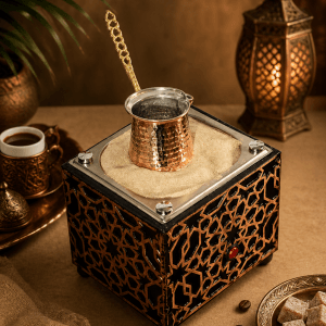 Bakır Kumda Kahve Makinesi Ev Tipi Kumda Kahve