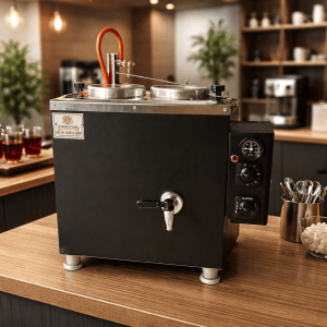 Elektrikli Çay Kazanı İki Demlikli Statik Boyalı