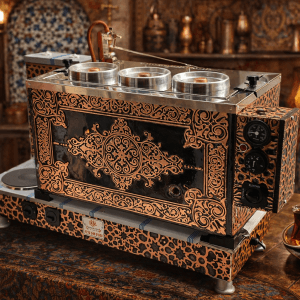 Üç Demlikli Elektrikli Bakır Çay Kazanı