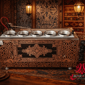 Beş Demlikli Elektrikli Bakır Çay Kazanı