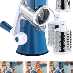 Tutma Kollu Çevirmeli Rende – Siyah Kollu Manuel Mutfak Rendesi